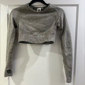 Gymshark Long Sleeve Crop Top with Cutout
